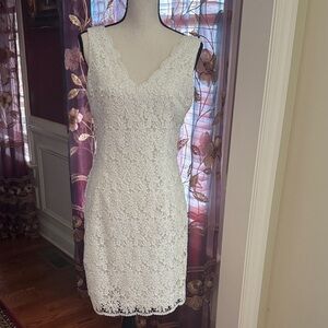 New Ann Taylor Ivory/white Lace Dress
